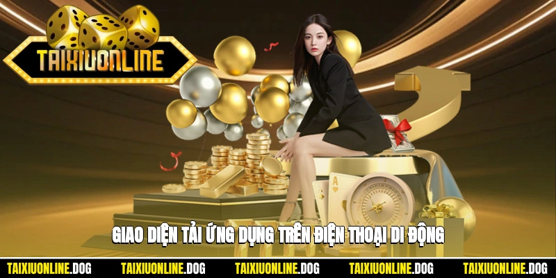 Giao diện tải ứng dụng trên điện thoại di động